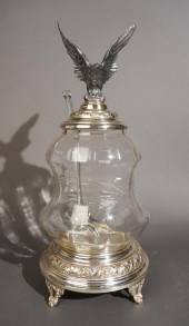 SILVERPLATE AND GLASS EAGLE FI