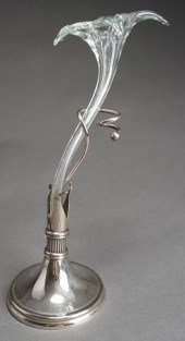 SILVERPLATE AND GLASS FLORIFOR