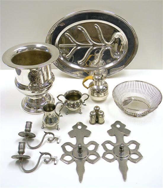 SILVERPLATE and PEWTER  thirteen