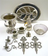 SILVERPLATE and PEWTER  thirte