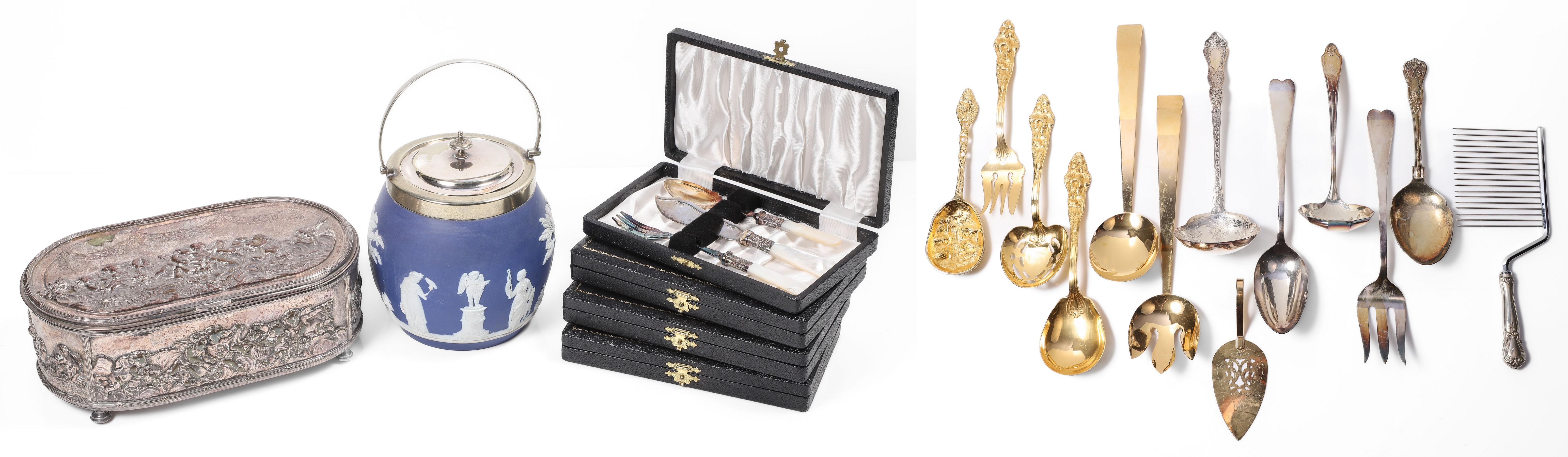 Silverplate and silver table