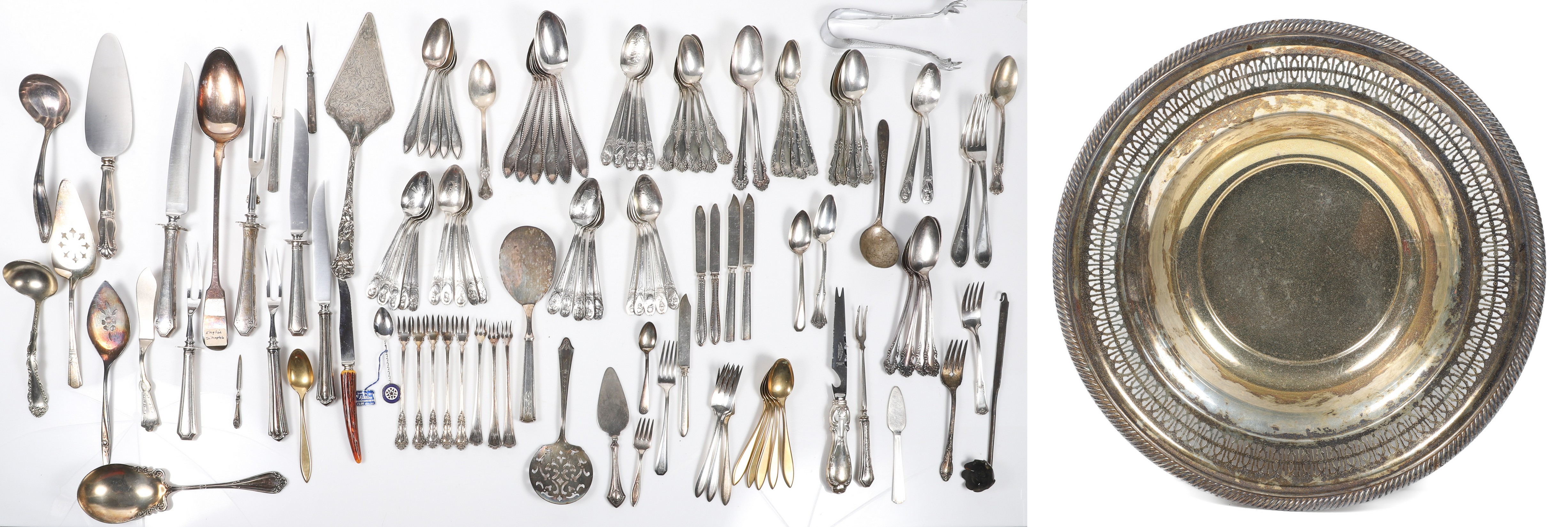 Silverplate and sterling handled