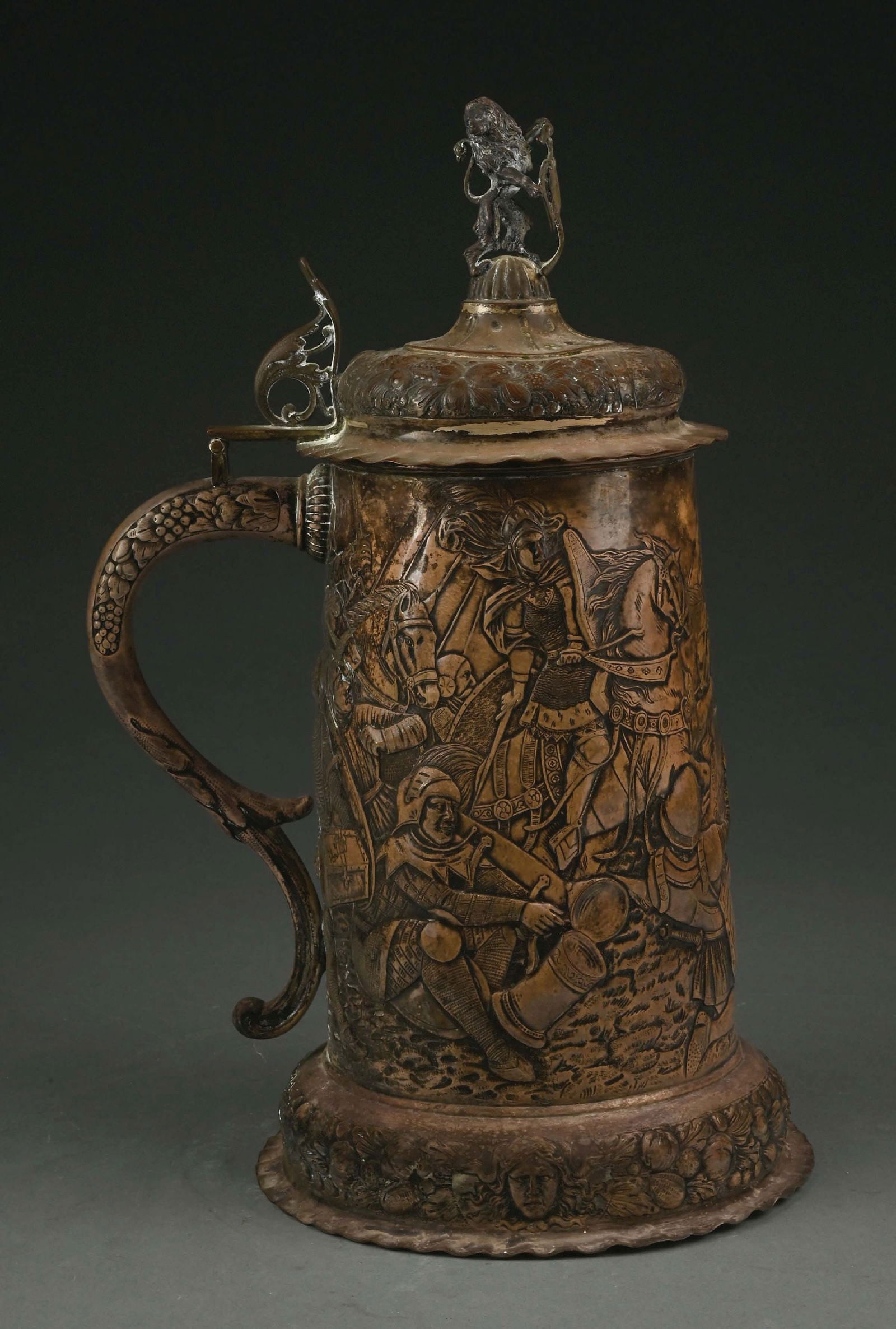 SILVERPLATE BEER STEIN BATTLE OF
