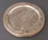 SILVERPLATE CHARGERS, 8 Silver