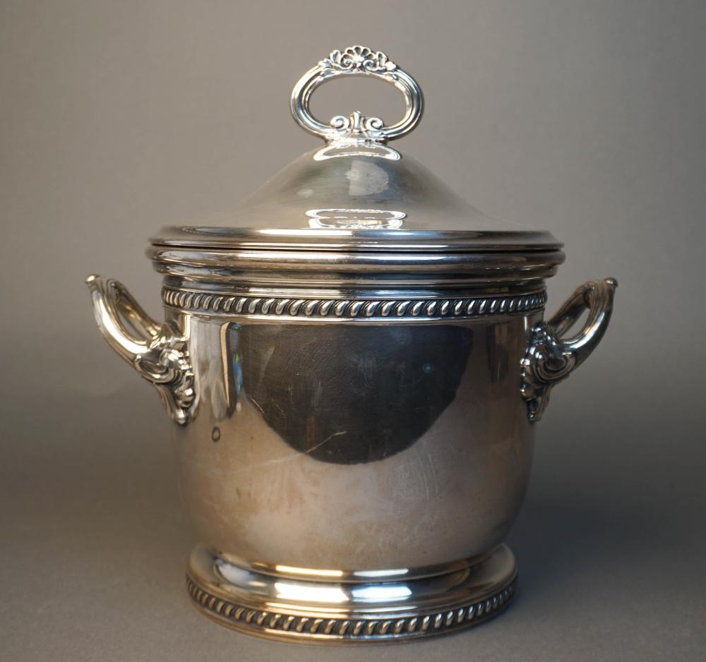 SILVERPLATE COVERED ICE BUCKET H: