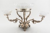 SILVERPLATE & CUT GLASS GRYPHO