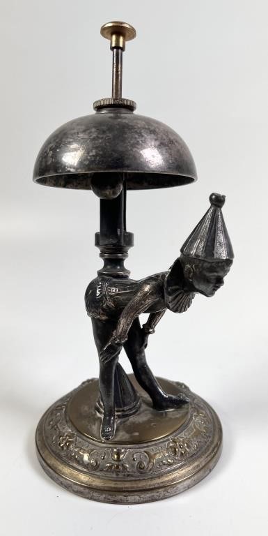 SILVERPLATE FIGURAL BOY BELLDesk