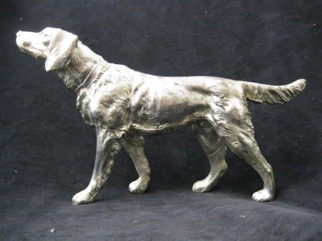 Silverplate Figurine of a Dog 6''