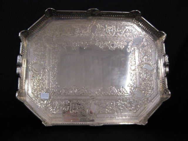 Silverplate Gallery Tray ornate