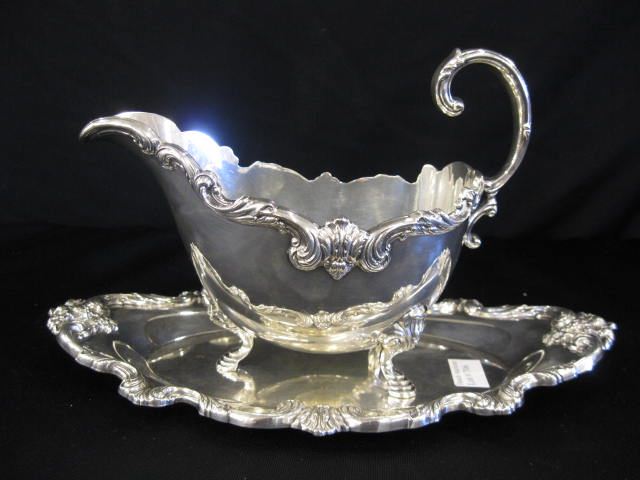 Silverplate Gravy Boat & Underplate