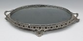 SILVERPLATE MIRRORED PLATEAU,