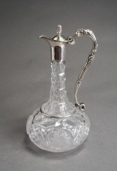 SILVERPLATE MOUNTED CLARET JUG