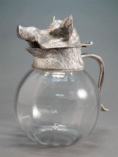 SILVERPLATE MOUNTED 'WARTHOG'