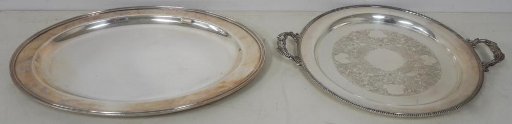 SILVERPLATE OVAL PLATTER AND