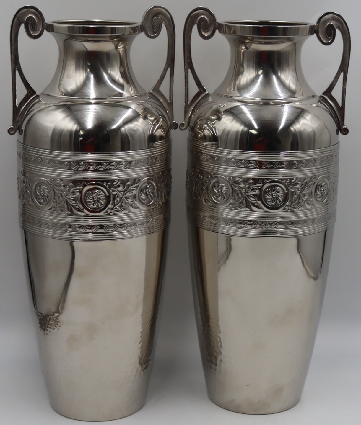 SILVERPLATE. PAIR OF GERMAN