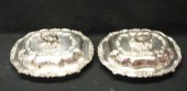 Silverplate. Pair of Lidded Co