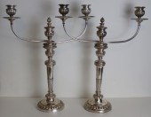 SILVERPLATE. PAIR OF OLD SHEFF