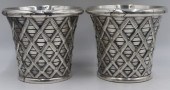 SILVERPLATE. PAIR OF R. HOOD &