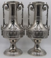 SILVERPLATE. PAIR OF SILVERPLA