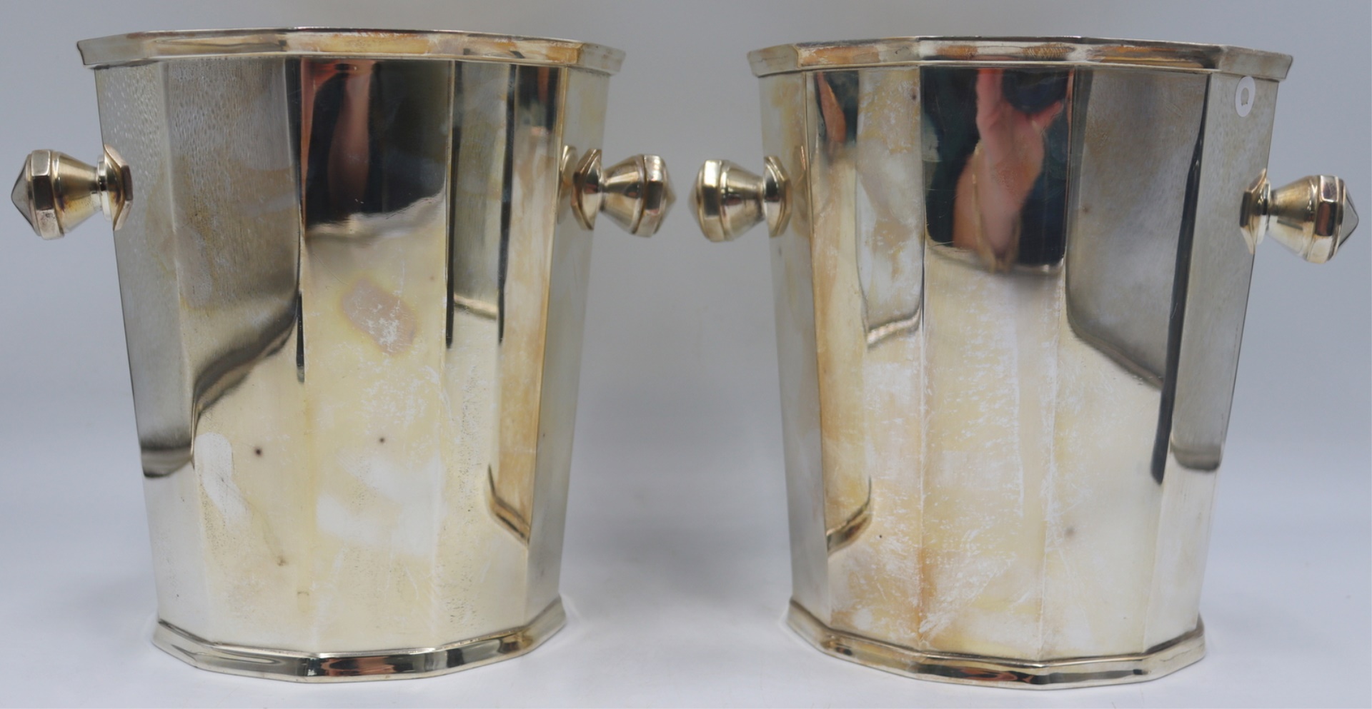 SILVERPLATE. PR OF ART DECO