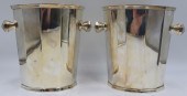 SILVERPLATE. PR OF ART DECO CH