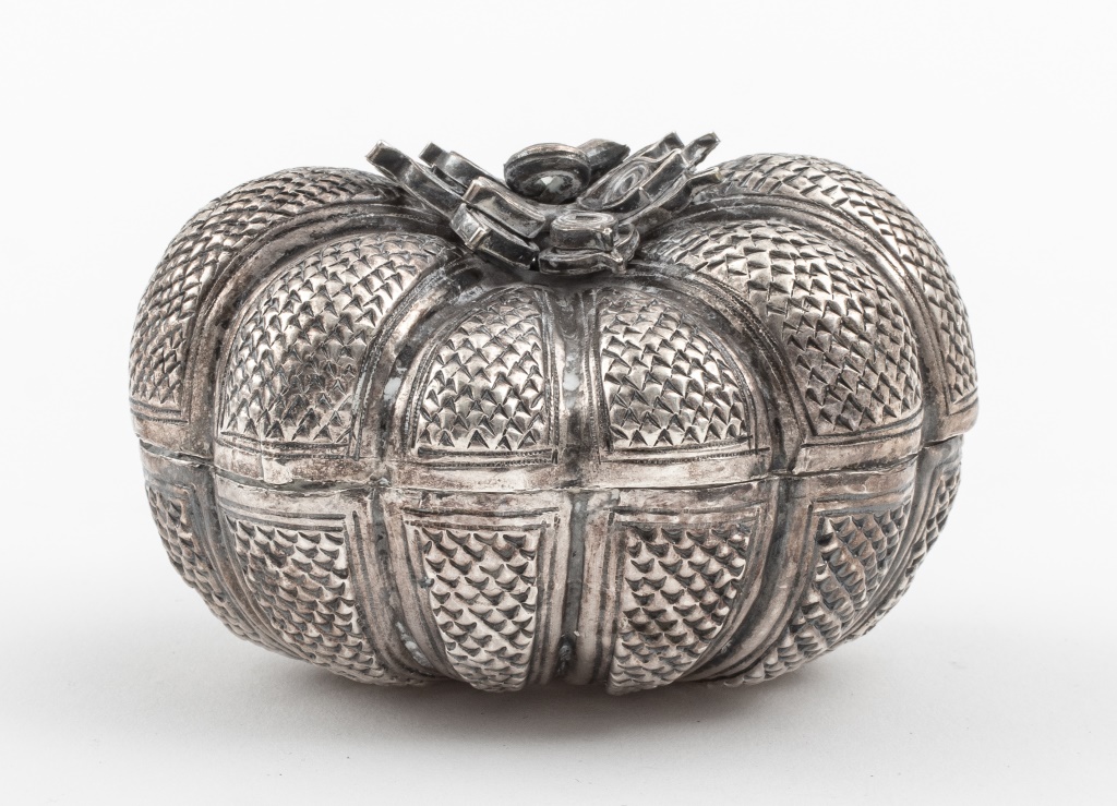 SILVERPLATE PUMPKIN-SHAPED