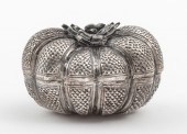 SILVERPLATE PUMPKIN-SHAPED DEC