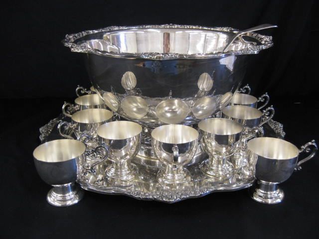 Silverplate Punch Set