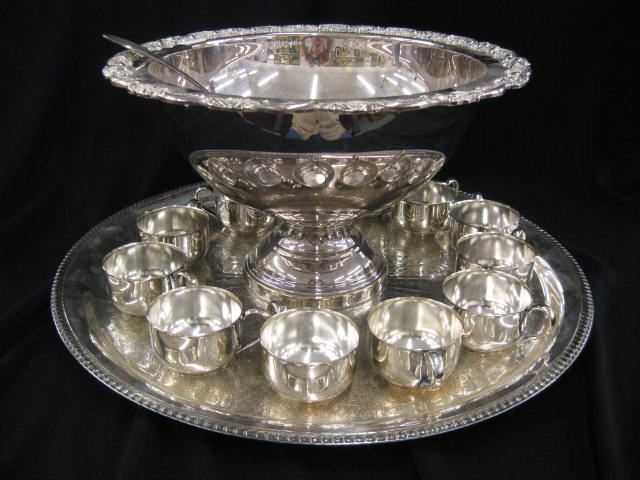 Silverplate Punch Set includes 15''