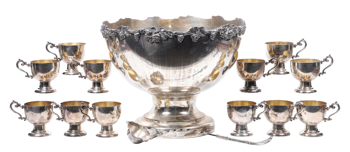 Silverplate punch set to include