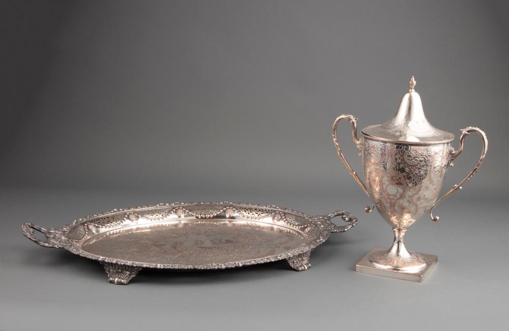 SILVERPLATE SERVING TRAYSilverplate