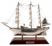 SILVERPLATE SHIP MODELinscribe