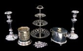 SILVERPLATE: SIX PIECES OF SIL