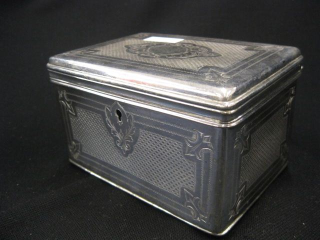 Silverplate Tea Caddy Box fancy