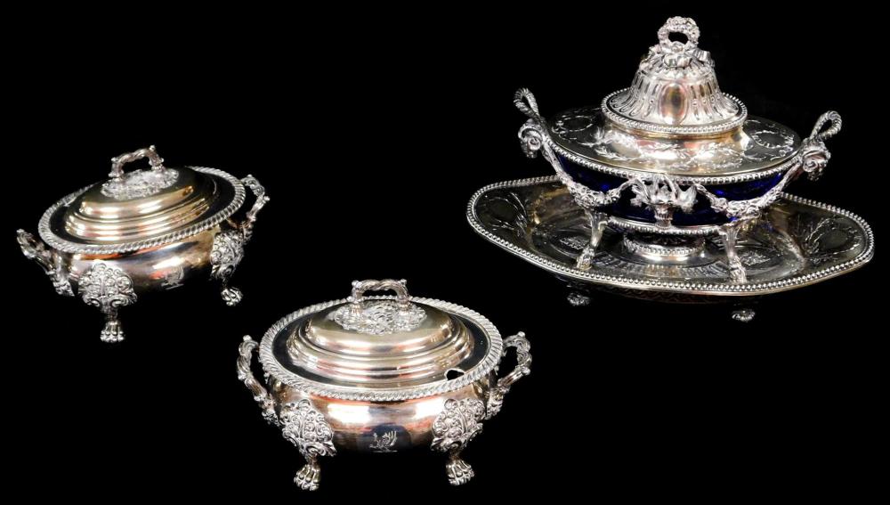 SILVERPLATE: THREE DECORATIVE