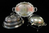 SILVERPLATE: THREE PIECES OF O