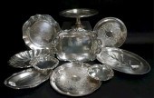 SILVERPLATE TRAYS, REED AND BA
