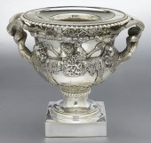 Silverplate urn after the ''Wa
