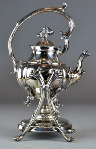 Silverplated Teapot with Warming