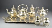 Silverplated Teaset & TrayBulb