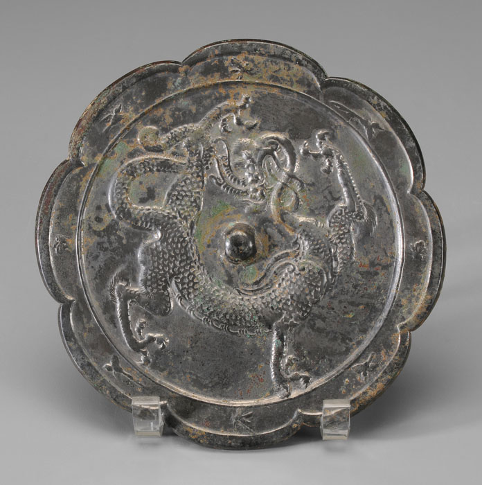Silvery Bronze Mirror Chinese, Tang