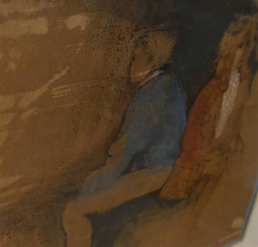SIMON LUERTROUT (?), SEATED MAN AND