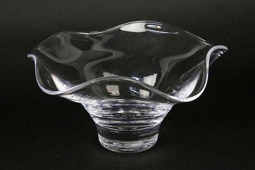 SIMON PEARCE HAND BLOWN BOWL WITH