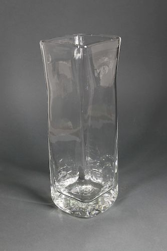 SIMON PEARCE HAND BLOWN CLEAR GLASS
