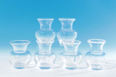 SIMON PEARCE - SIX SMALL VASES