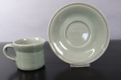 SIMON PIERCE GREEN CRACKLE GLA