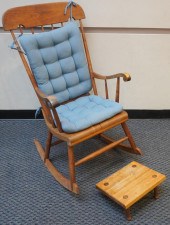 SIMON WATTS WALNUT ARM ROCKER