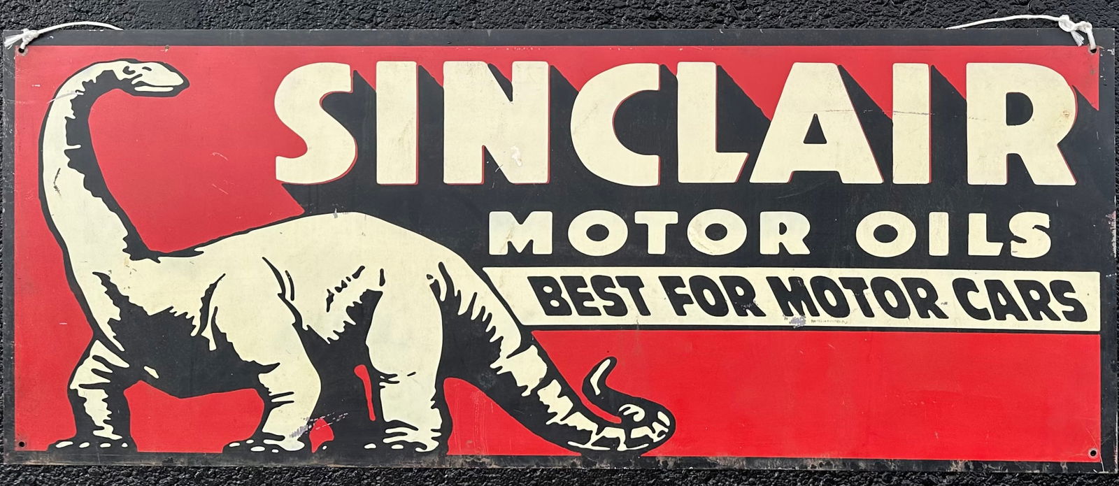 SINCLAIR MOTOR OIL PAINTED SIGN,