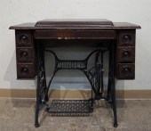 SINGER WROUGHT IRON TREADLE BA