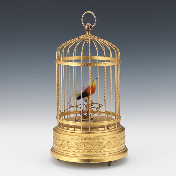 SINGING BIRD AUTOMATON IN CAGE 11